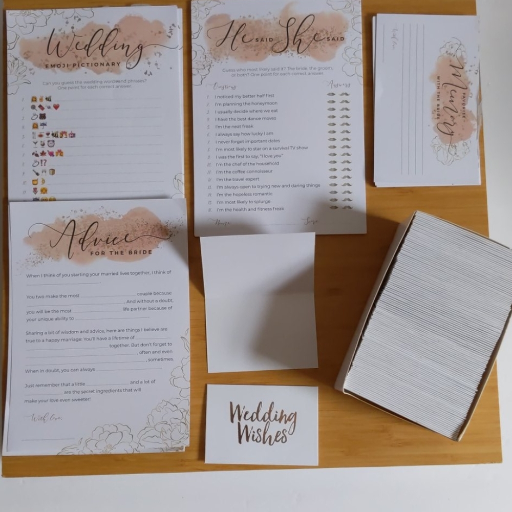 Bridal shower games!